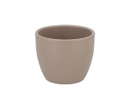 CERAMIC TAUPE MATT POT 7X6CM