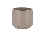 CERAMIC TAUPE MATT POT BERLIN 13X11,5CM
