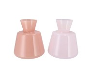 BEAU PINK CONE NECK VASE ASS 25X23CM