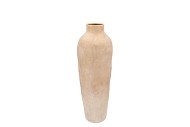 FLORENCE ANTIQUE GOLD WHITE VASE LONG 16X16X48CM