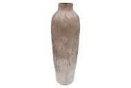 FLORENCE ANTIQUE BRONZE WHITE VASE LONG 25X25X86CM