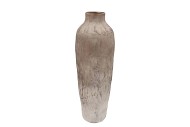 FLORENCE ANTIQUE BRONZE WHITE VASE LONG 21X21X64CM