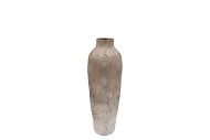 FLORENCE ANTIQUE BRONZE WHITE VASE LONG 12X12X35CM