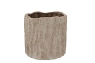 PORTO ANTIQUE GREY POT STRUCTURE 17X17X16CM