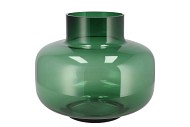 FILOU GREEN VASE NECK 30X25CM