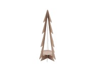 RUSTY SAND TREE WITH CANDLE HOLDER 17X16X35CM