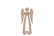 RUSTY SAND ANGEL WITH CANDLE HOLDER 13X10X26CM
