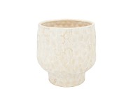 MAYSA OFFWHITE POT 14X14X13CM
