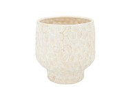 MAYSA OFFWHITE POT 18X18X15CM