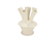 MAYSA OFFWHITE VASE TUBES 16X16X23CM NM