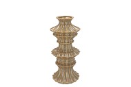 MAYSA GREEN VASE TOWER 13X13X30CM NM