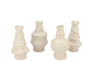 MAYSA OFFWHITE VASE PRETTY ASS 9X9X17CM