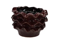 GINA BURGUNDY POT 20X20X13CM