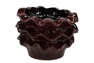 GINA BURGUNDY POT 21X21X16CM