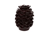 GINA BURGUNDY VASE 20X20X24CM