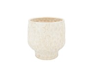 MAYSA OFFWHITE POT 12X12X10CM