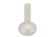 DANA WHITE PEARL MOONFACE VASE LONG NECK 31X31X51CM