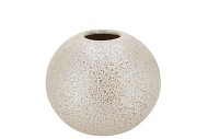 DANA WHITE PEARL MOONFACE VASE 20X20X25CM