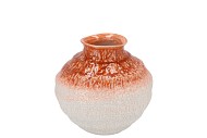 QUINTY RUST VASE TIE-DYE 22X22X22CM