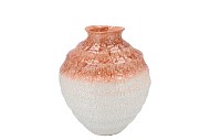 QUINTY RUST VASE TIE-DYE 26X26X26CM