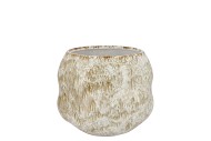 MONTE WHITE SAND POT 14X14X12CM
