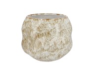 MONTE WHITE SAND POT 16X16X14CM