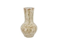 MONTE WHITE SAND VASE NECK 18X18X31CM