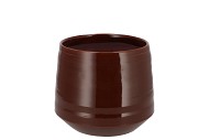 MICCO DARK BROWN POT 12X12X11CM