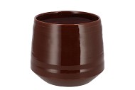MICCO DARK BROWN POT 19X19X15CM