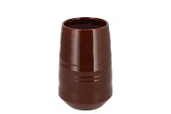MICCO DARK BROWN VASE 13X13X20CM