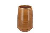 MICCO BROWN VASE 13X13X20CM