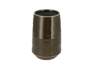 MICCO GREEN VASE 13X13X20CM