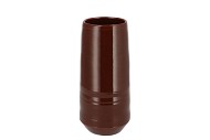 MICCO DARK BROWN VASE 14X14X28CM