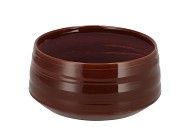 MICCO DARK BROWN POT ROUND 20X20X10CM