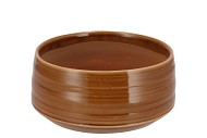 MICCO BROWN POT ROUND 120X20X10CM