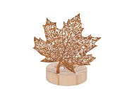 KATY RUST METAL LEAVE T-LIGHT 15X10X16CM