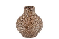 SUUS BROWN VASE LEOPARD GLAZE 23X14X26CM