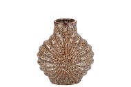 SUUS BROWN VASE LEOPARD GLAZE 18X11X20CM