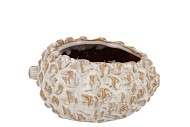METTE WHITE POT 18X16X10CM