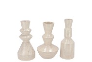 SUZE WHITE VASE ASS 10X10X21CM