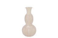 SUZE WHITE VASE CURVES 13X13X26CM