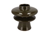 OXFORD OLIVE GREEN VASE 20X20X20CM