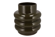 OXFORD OLIVE GREEN VASE BUBBLE 29X29X30CM