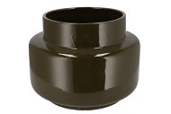 OXFORD OLIVE GREEN VASE ROUND 38X38X28CM