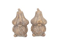 CONCRETE GOLDEN GNOME DECO ASS 11X11X17CM