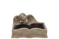 CONCRETE GOLDEN POT ANGEL BOOK 23X17X14CM