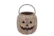 CONCRETE GOLDEN CANDLE H PUMPKIN 19X19X18CM
