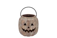 CONCRETE GOLDEN CANDLE H PUMPKIN 15X15X14CM