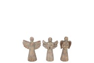 CONCRETE GOLDEN ANGELS WINGS ASS 9X6X16CM