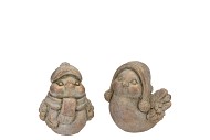 CONCRETE GOLDEN GNOME DECO 9X12X13CM